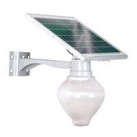 Lampe solaire murale moderne en forme de pêche, étanche, pour jardin extérieur, éclairage décoratif