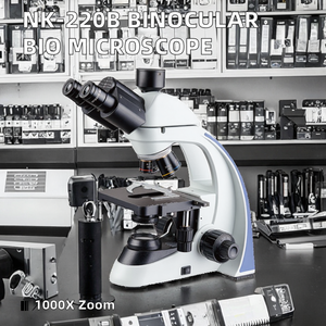 กล้องจุลทรรศน์ชีวภาพแบบสองตา AMZINST NK-220B รุ่นใหม่ ดีไซน์ใหม่ กำลังขยาย 1000 เท่า ปรับโฟกัสด้วยมือ พร้อมการรับประกัน 3 ปี - Product Image 2