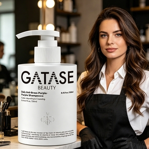 Shampooing Quotidien Anti-Jaunissement Violet : Formule Déposeur de Couleur et Nettoyante pour <span class=keywords><strong>Cheveux</strong></span> Blonds, Décolorés et Gris – Tonification, Réparation et Hydratation - Product Image 4