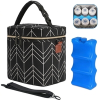 Sac isotherme double couche pour biberons, capacité de 6 biberons jusqu'à 9 onces, sac de transport pour la garderie et les mères allaitantes