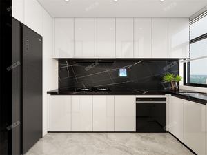 Armoires de cuisine en forme de L Solutions de rangement d'angle pour petites maisons modernes - Product Image 3