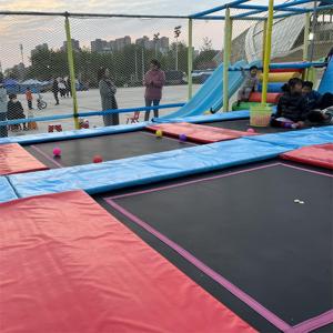 Prix bon marché en plein air aire de <span class=keywords><strong>jeux</strong></span> parc d'attractions trampoline en plein air enfants saut à l'élastique - Product Image 6