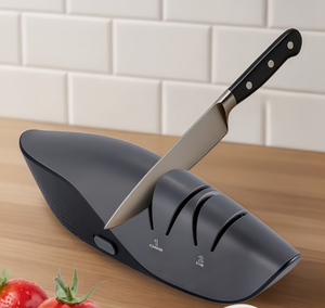 مبرد سكاكين كهربائي ، مبرد سكاكين مطبخ احترافي للاستخدام المنزلي ، مرحلتان من الشحذ الخشن والتلميع الدقيق - Product Image 3