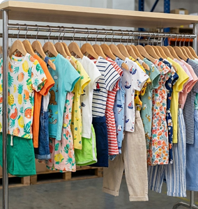 Conjunto de 2 Piezas de Verano Fresco para Bebés Recién Nacidos, Ropa Infantil de Poliéster de Manga Corta, Delgada y Cómoda, con Colores Variados, Disponible en Existencia - Product Image 4