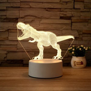 Ventes chaudes, directement de l'usine, veilleuse LED <span class=keywords><strong>licorne</strong></span>, lampe en forme d'aile 3D avec télécommande, motif de dinosaure pour la chambre des enfants, cadeau - Product Image 1