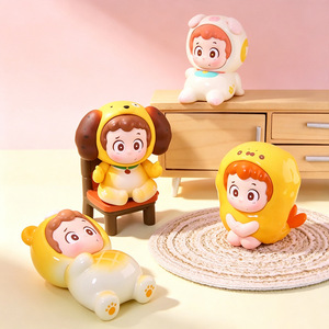 Yu Mo Craft PINY Fat Filling Time Series Mini Blind Box Figuras Coleccionables de Dibujos Animados Regalo Unisex 12 Piezas - Product Image 2
