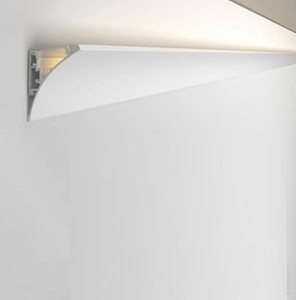 Plinthe LED en aluminium SDW-BD1 garniture de plinthe lumineuse à LED blanche couronne <span class=keywords><strong>corniche</strong></span> moulage éclairage <span class=keywords><strong>indirect</strong></span> mural - Product Image 1