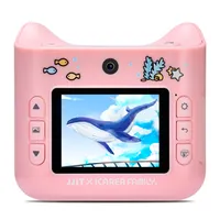 어린이 인스턴트 인쇄 카메라 아기 소년 소녀 1080p HD 미니 카메라 열 사진 종이 장난감 디지털 카메라 선물 장난감