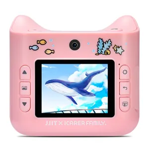 Детская камера Мгновенной Печати для маленьких мальчиков и девочек 1080p HD мини камера с термобумажной фотобумагой игрушки Цифровая камера подарки игрушки