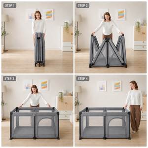 <span class=keywords><strong>Corral</strong></span> de juegos plegable <span class=keywords><strong>para</strong></span> bebé, 127x127cm, tamaño pequeño <span class=keywords><strong>para</strong></span> uso doméstico - Product Image 6