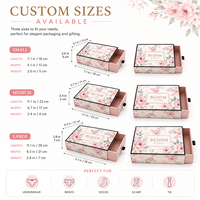 Boîte cadeau pliable personnalisée de style tiroir, adaptée aux sous-vêtements pour femmes, pyjamas, écharpes, chaussettes, boîtes d'emballage pour écharpes