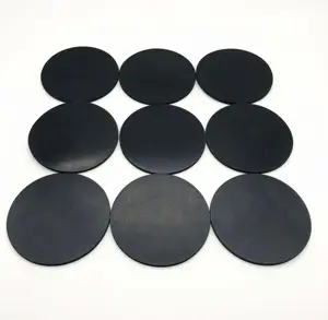 Hochwertige, rutsch feste, verschleiß feste Dicke von 3 mm schwarzem, rundem Silikon kautschuk