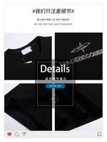 T-shirts d'été respirants en coton modal à manches courtes pour homme, coupe régulière, col rond, avec logo 3D haute fréquence, style vintage, vente en gros