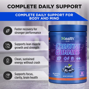 Wholesale <b>Creatine</b> Gummies Blueberry Flavor 5000mg Lean Muscle Gym Strength Endurance Vegan Non-GMO Sugar Free Custom Label OEM - Product Image 4