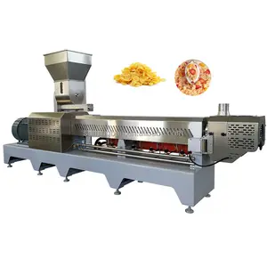 Automatic 500 kg/h high capacity cornflakes corn corn breakfast cereal product making machine production line