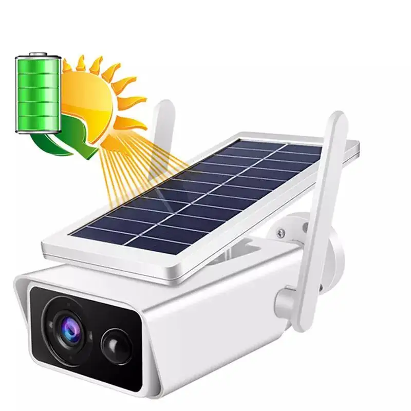 3MP Factory Promotion Home ICSEE Outdoor Wireless Camera Solar Battery Rechargeable Batteries IR NIght Vision Icsee