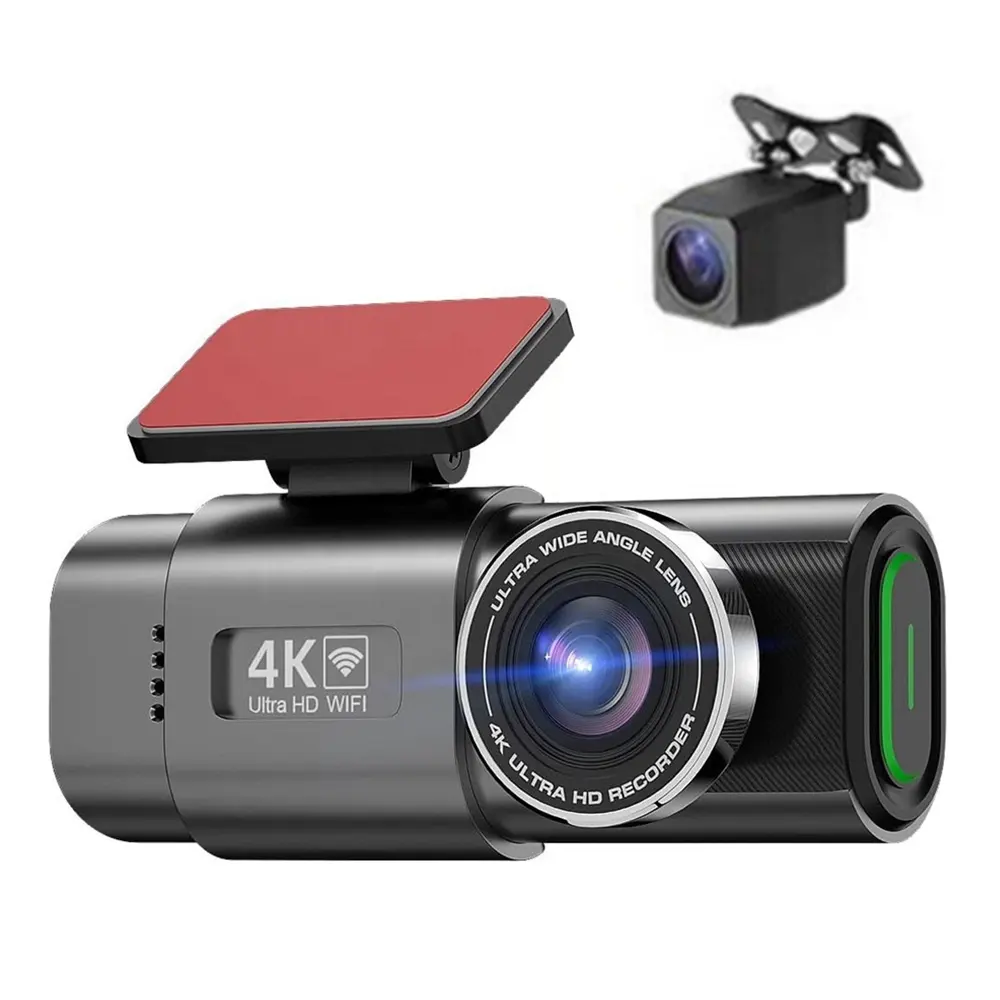 Relee Verborgen Dashcam Voor En Achter Met Wifi 4K/1080P, 1.47 "Kleine Dashcamera Uhd 2160P Opname Auto Dvr Cam Voor Voertuigen