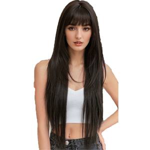 <span class=keywords><strong>Pas</strong></span> <span class=keywords><strong>cher</strong></span> 85cm de Long Noir Droite Lolita Mode <span class=keywords><strong>Perruque</strong></span> Synthétique Anime <span class=keywords><strong>Halloween</strong></span> Party Cosplay Résistant À La Chaleur Cheveux <span class=keywords><strong>Perruque</strong></span> pour les Femmes - Product Image 3