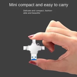 Type-C 4-in-1 <span class=keywords><strong>Micro</strong></span> USB OTG อะแดปเตอร์แปลง USB3.0โทรศัพท์มือถือแท็บเล็ตแล็ปท็อปเครื่องอ่านการ์ด TF สำหรับ Android IOS - Product Image 2