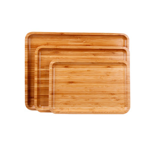 Simple Wooden Rectangular Serving <b>Tray</b> Bamboo Solid Wood Multi Functional Tea <b>Tray</b> For Home And Hotel Use - Product Image 5