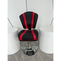 MIRACLE MIR-1 Nouveau Tabouret de Jeu Ergonomique pour Machine d'Arcade, Chaise en Métal et Cuir avec Panneau Personnalisable