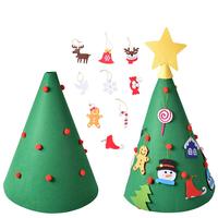 3D DIY Weihnachts filz Baum Dekorationen Filz Advents kalender Wandbehang Filz Weihnachts baum