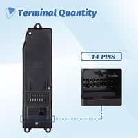 Interruptor Maestro de Elevalunas Eléctrico Lado del Conductor LHD 84820-33170 para Toyota Camry 2002-2006 Corolla Matrix Sienna Pontiac Vibe 2003-2008