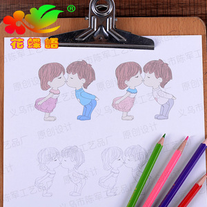 Bacio amanti bambola piccoli ornamenti fai da te figurina all'ingrosso micro paesaggio decorazione PVC plastica ufficio giardino ragazzo ragazze statua - Product Image 4