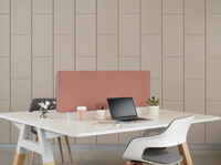 Panneau de séparation de bureau écologique en tissu DIY 1000*400*15MM, absorption acoustique, écran d'intimité, cloison