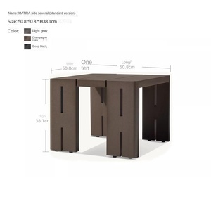 Sofá Nórdico para Exteriores, de Teca, para Patio, Villa, Jardín, Terraza, de Aleación de Aluminio, Muebles de Ocio para Exteriores de Hotel, Combinación - Product Image 6