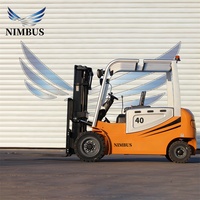 Chariot élévateur NIMBUS de haute performance, 4 tonnes, châssis en acier au manganèse épaissi, levage entièrement électrique, pour la manutention en entrepôt