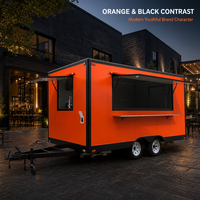 Remorque alimentaire mobile commerciale Wetruth avec équipement de cuisine complet, chariot de cuisine personnalisé pour festivals, marchés et événements de restauration