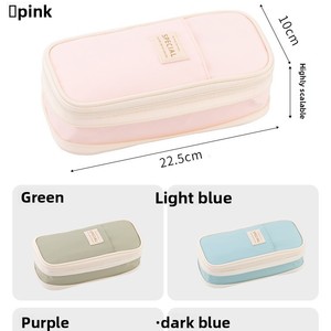 Grenzüberschreitendes Hochkapazitäts-Federmäppchen aus <span class=keywords><strong>Angoo</strong></span>-Stoff für Jungen und Mädchen, Mittelschüler, ohne Verschluss - Product Image 5