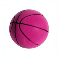 Ballon de basketball silencieux OEM ODM en mousse PU, anti-choc, léger, facile à contrôler, taille 7, pour entraînement en intérieur