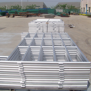 Paneles de Cerca Metálica Galvanizada Ecológica de Seguridad para Corrales de Ganado, de 5 pies x 10 pies, Negros, Móviles, para Uso en Granjas de Caballos, Ovejas y Ganado - Product Image 5