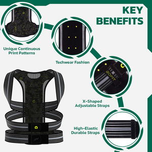 Orthèse de soutien lombaire professionnelle réglable avec sangle en X, respirante, à fermeture auto-agrippante pour l'exercice et l'usage quotidien - Product Image 4