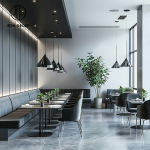 ชุดเฟอร์นิเจอร์ร้านกาแฟ แบล็คคาเฟ่ ประกอบด้วยเก้าอี้ โต๊ะ โซฟา และที่นั่งแบบบูธ - Product Image 3