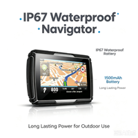 Navigateur GPS marin portable 4,3'' W-40, étanche IP67, cartes mondiales, batterie rechargeable, garantie 1 an