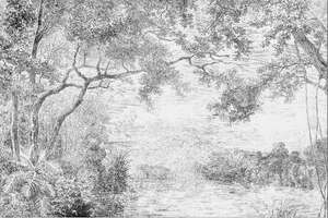 Декоративная настенная бумага с тропическим цветком - Product Image 5