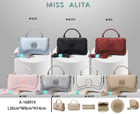 Tas Tangan Wanita Pabrik Kustom Kulit PU Fashion Horizontal Penggunaan Sehari-hari Tas Wanita Elegan Pemasok Grosir
