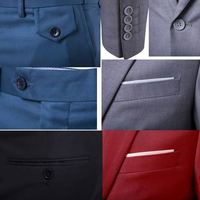 Blazer coréen slim fit pour homme, veste de costume de bureau, noir, bleu, grandes tailles, manteau de mariage pour homme