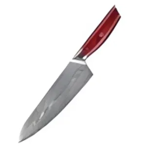 8-дюймовый нож шеф-повара из нержавеющей стали из дамасской стали с ручкой G10 кухонный нож острые кухонные ножи металлический инструмент