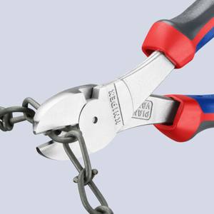 KNIPEX 74 05 180 Cortador diagonal de alta resistencia con mangos cómodos cromados de 180 mm - Product Image 2