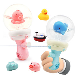 Pistolet à eau lumineux pour enfants avec bouteille de message, idéal pour les jeux d'été en extérieur, à la plage ou à la piscine, piles incluses - Product Image 1