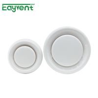 Diffuseur rotatif résistant à l'usure, grille en ABS blanc brillant effet porcelaine, pour villa et usage domestique, pour l'évacuation et l'alimentation en air frais
