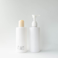 Botol Kosmetik Bulat PET Kosong 250ml untuk Sampo, Lotion, Perawatan Kulit dengan Pompa Semprot dan Sablon Logo Kustom