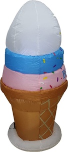 Cono de Helado Inflable de <span class=keywords><strong>4</strong></span> Pies de Altura con Luces LED Preiluminadas de Tres Colores para Decoración Interior y Exterior de Cumpleaños - Product Image 5