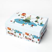 Cajas de Cartón Corrugado con Papel Artístico Estampado UV Advantage, Cierre Magnético, Asa, Laminación Mate, Revestimiento de Esponja Reciclable, ECO