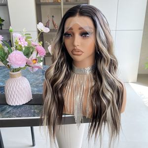 วิกผมสังเคราะห์แบบลูกไม้โปร่งใส 13x4 คุณภาพสูง ทนความร้อน เส้นใยเรียบเนียน แบบลอน ราคาส่งจากโรงงาน - Product Image 2