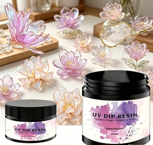 Resina UV para Flores de Cristal, Pegamento Líquido de 100 ml - Bajo Olor, Curado UV, para Accesorios para el Cabello DIY, Manualidades con Pétalos y Fabricación de Joyería - Product Image 3